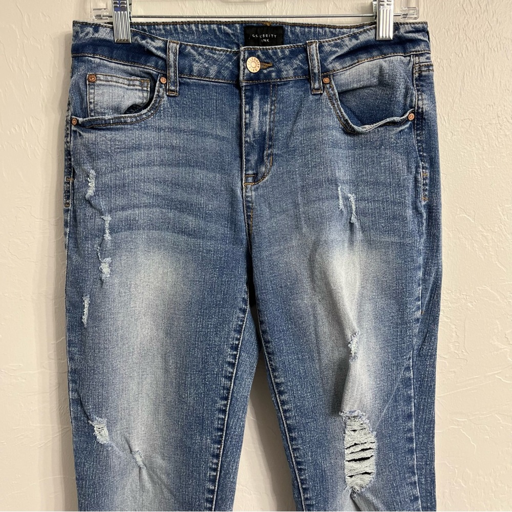 Celebrity Pink Ripped Ankle Jeans with stretch - Size 9/29